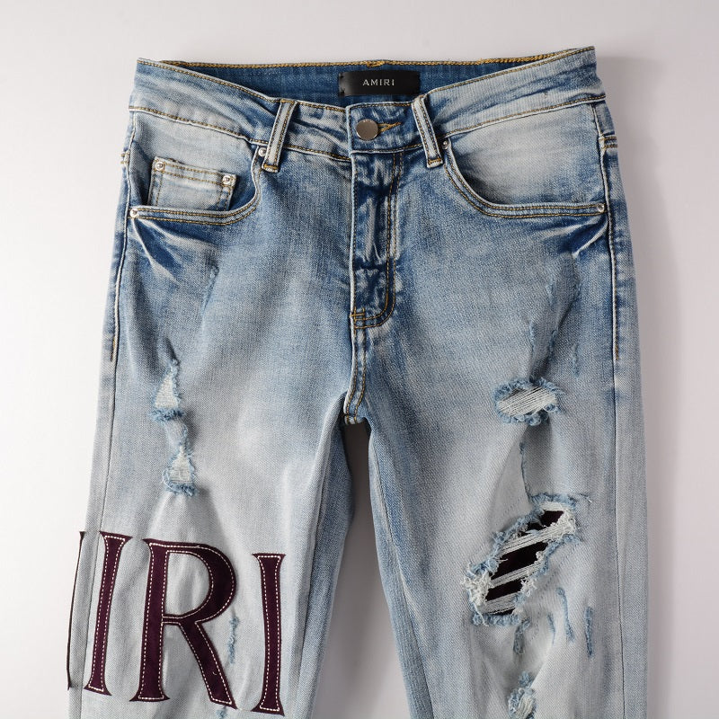 SOLO-AMIRI 2023 New Slim Jeans 1301