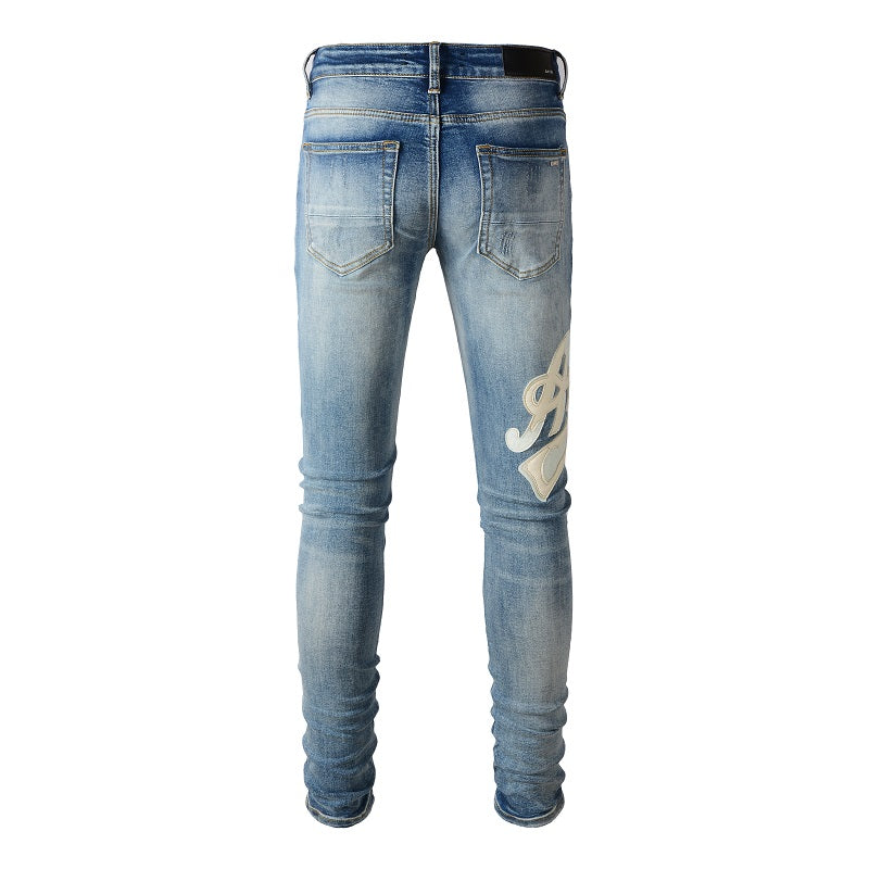 SOLO-AMIRI 2023 New Slim Jeans 1311