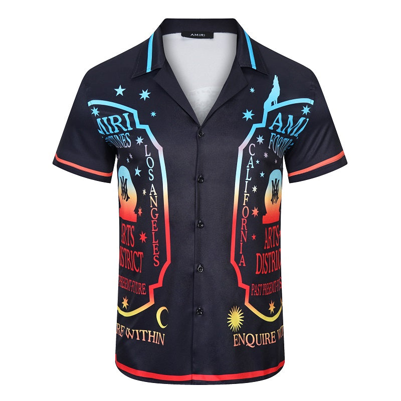 SOLO-AMIRI 2023SS SILK SHORT SLEEVE SHIRT