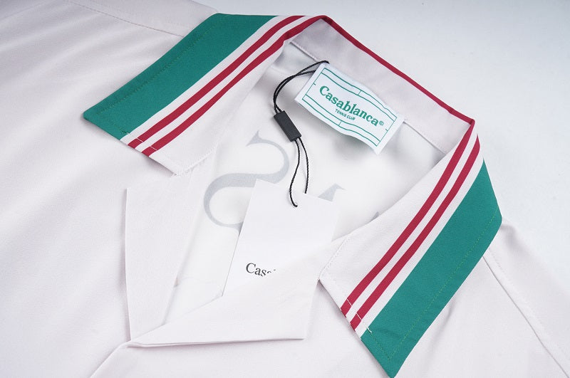 SOLO-CASABLANCA 23SS SILK CUBA COLLAR SHIRT