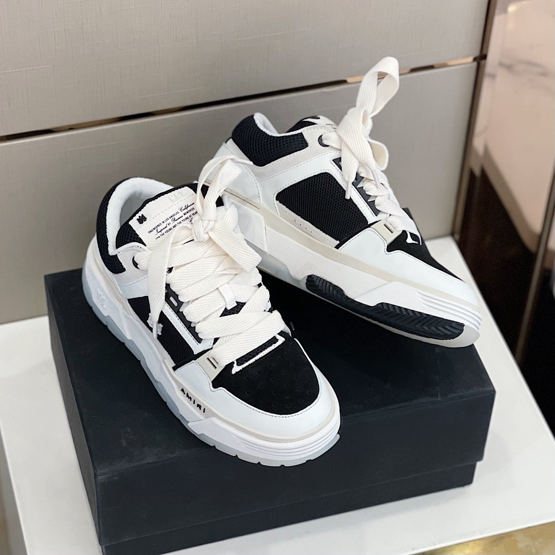 SOLO-AMIRI 2022 New Bread Collection Sneakers Black and White