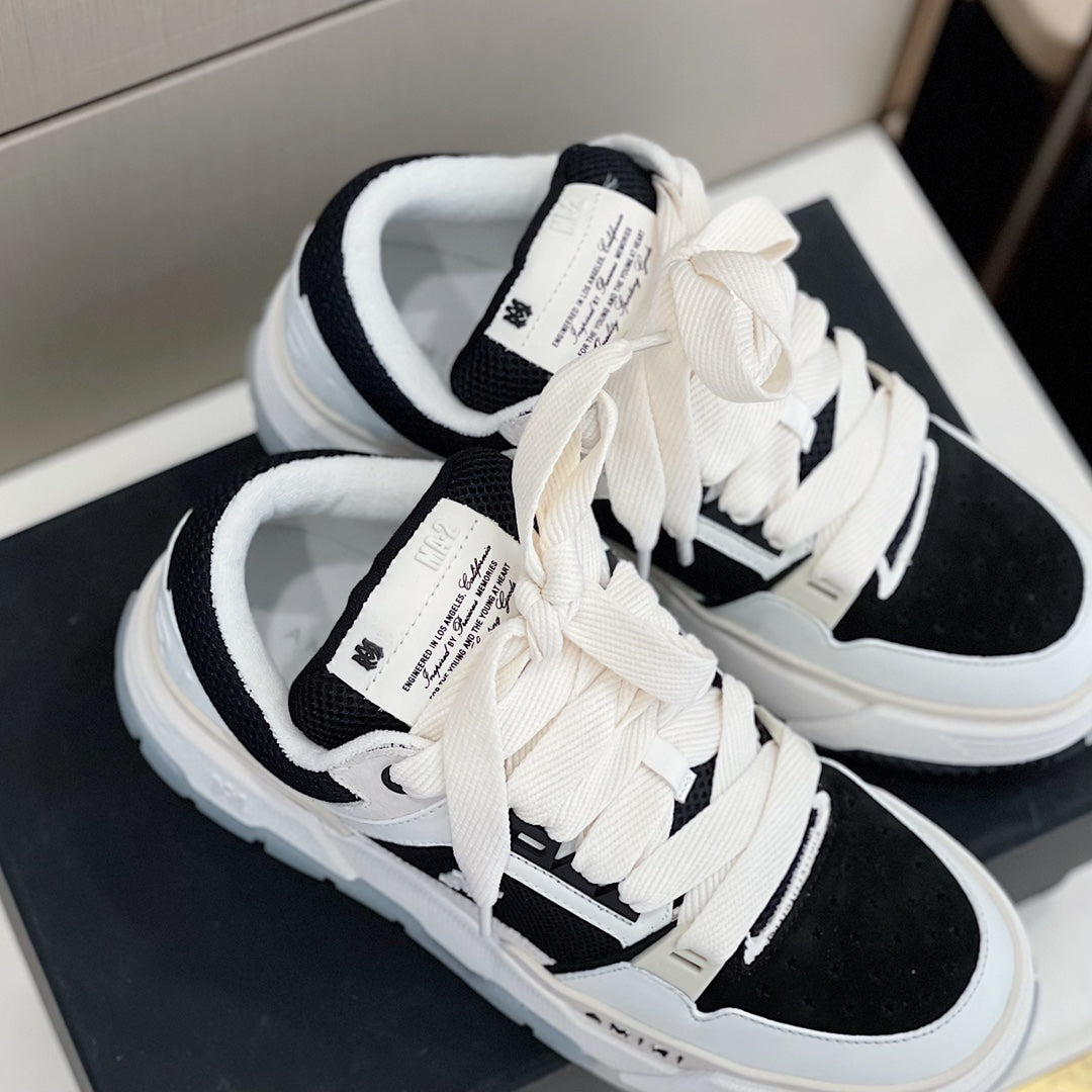 SOLO-AMIRI 2022 New Bread Collection Sneakers Black and White